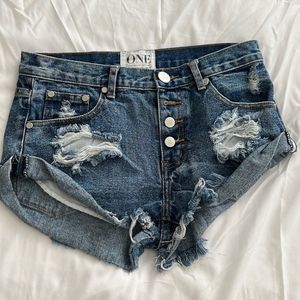 One by One Teaspoon X Jean Short Bandits